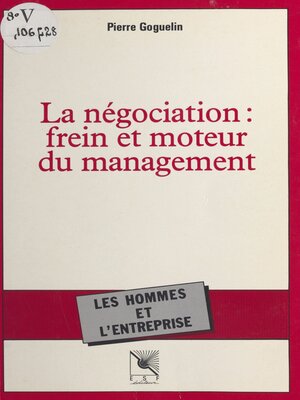 cover image of La négociation